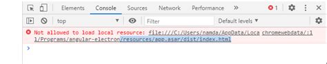 not allowed to load local resource electron|electron builder no asar.